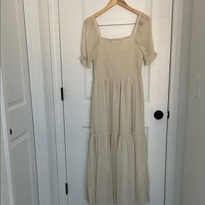 Patrons of Peace Women’s La Cruz Maxi Dress Ecru/Cream L